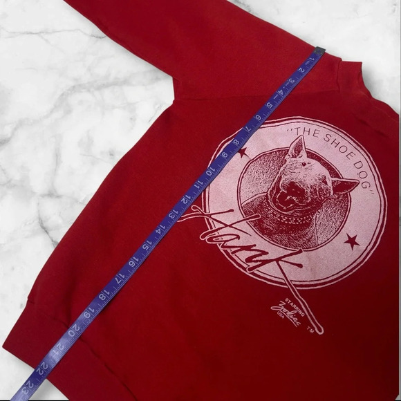 Vintage 1980s Zodiac USA Bull Terrier Dog Graphic Crewneck Kids Sweatshirt - Picture 6 of 7